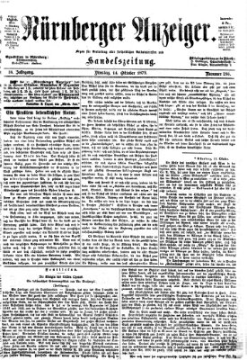 Nürnberger Anzeiger Dienstag 14. Oktober 1873