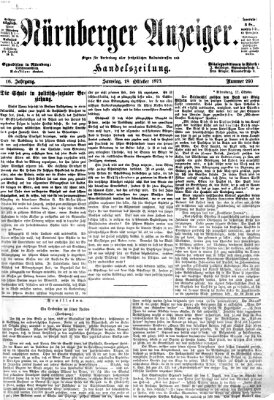 Nürnberger Anzeiger Samstag 18. Oktober 1873