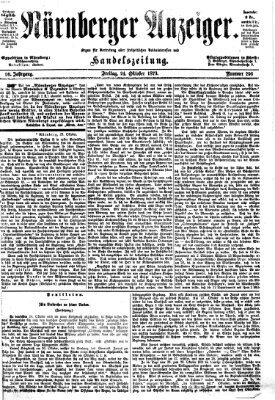 Nürnberger Anzeiger Freitag 24. Oktober 1873