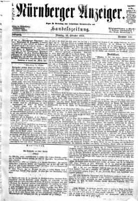 Nürnberger Anzeiger Dienstag 28. Oktober 1873