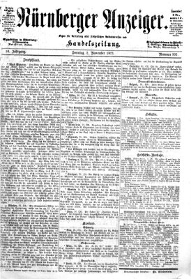 Nürnberger Anzeiger Sonntag 2. November 1873