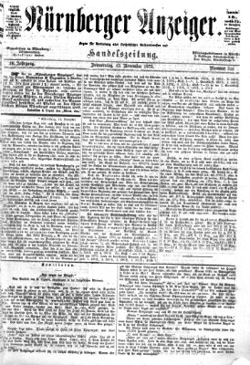 Nürnberger Anzeiger Donnerstag 13. November 1873