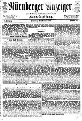 Nürnberger Anzeiger Donnerstag 20. November 1873