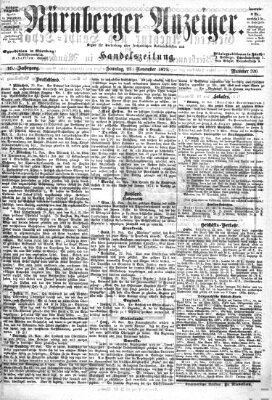 Nürnberger Anzeiger Sonntag 23. November 1873