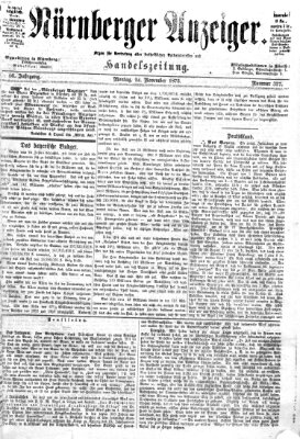 Nürnberger Anzeiger Montag 24. November 1873