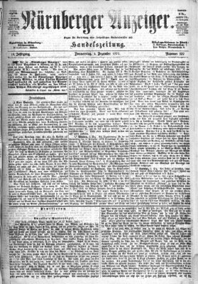 Nürnberger Anzeiger Donnerstag 4. Dezember 1873