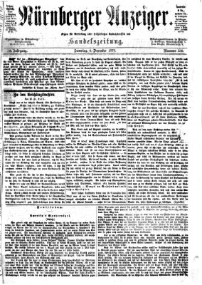 Nürnberger Anzeiger Samstag 6. Dezember 1873