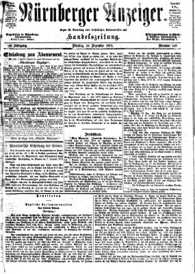 Nürnberger Anzeiger Dienstag 16. Dezember 1873