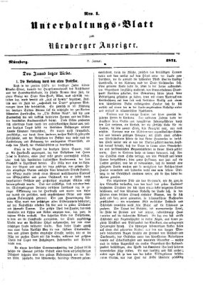 Nürnberger Anzeiger. Unterhaltungs-Blatt (Nürnberger Anzeiger) Sonntag 8. Januar 1871