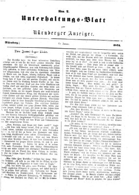 Nürnberger Anzeiger. Unterhaltungs-Blatt (Nürnberger Anzeiger) Sonntag 15. Januar 1871