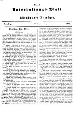 Nürnberger Anzeiger. Unterhaltungs-Blatt (Nürnberger Anzeiger) Sonntag 29. Januar 1871