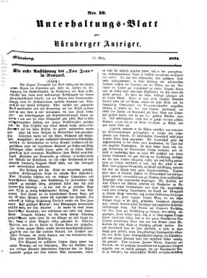 Nürnberger Anzeiger. Unterhaltungs-Blatt (Nürnberger Anzeiger) Sonntag 12. März 1871