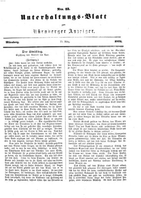 Nürnberger Anzeiger. Unterhaltungs-Blatt (Nürnberger Anzeiger) Sonntag 26. März 1871