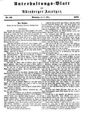 Nürnberger Anzeiger. Unterhaltungs-Blatt (Nürnberger Anzeiger) Sonntag 10. März 1872