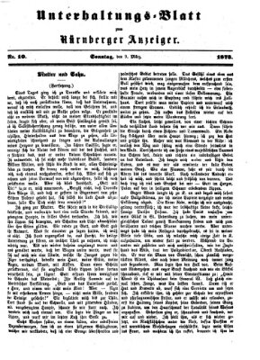 Nürnberger Anzeiger. Unterhaltungs-Blatt (Nürnberger Anzeiger) Sonntag 9. März 1873