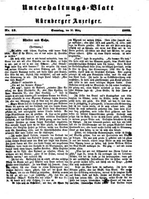 Nürnberger Anzeiger. Unterhaltungs-Blatt (Nürnberger Anzeiger) Sonntag 30. März 1873