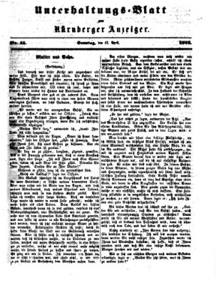 Nürnberger Anzeiger. Unterhaltungs-Blatt (Nürnberger Anzeiger) Sonntag 13. April 1873