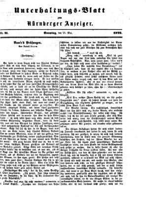 Nürnberger Anzeiger. Unterhaltungs-Blatt (Nürnberger Anzeiger) Sonntag 25. Mai 1873