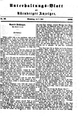 Nürnberger Anzeiger. Unterhaltungs-Blatt (Nürnberger Anzeiger) Sonntag 8. Juni 1873