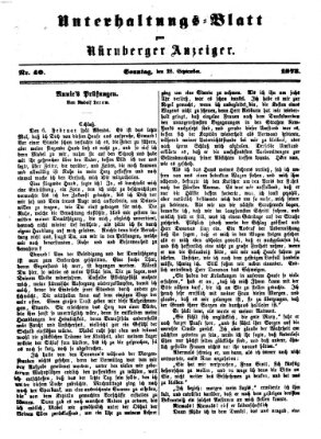 Nürnberger Anzeiger. Unterhaltungs-Blatt (Nürnberger Anzeiger) Sonntag 28. September 1873