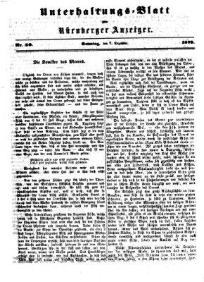 Nürnberger Anzeiger. Unterhaltungs-Blatt (Nürnberger Anzeiger) Sonntag 7. Dezember 1873