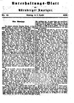 Nürnberger Anzeiger. Unterhaltungs-Blatt (Nürnberger Anzeiger) Sonntag 14. Dezember 1873