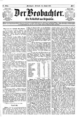 Der Beobachter Mittwoch 11. Januar 1871