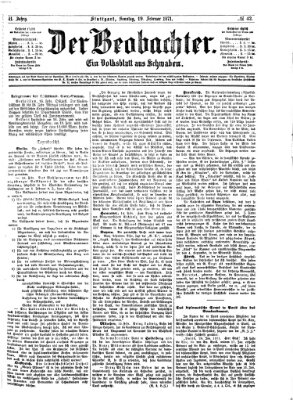 Der Beobachter Sonntag 19. Februar 1871