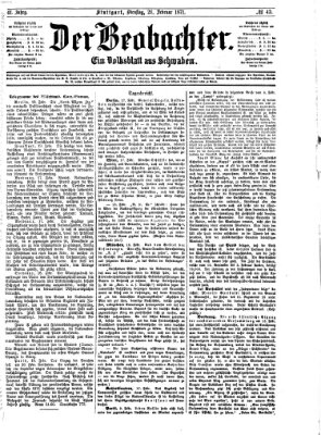 Der Beobachter Dienstag 21. Februar 1871