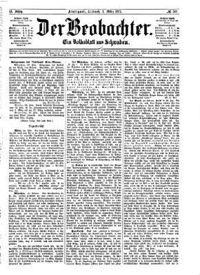 Der Beobachter Mittwoch 1. März 1871