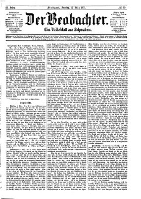 Der Beobachter Sonntag 12. März 1871