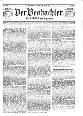 Der Beobachter Freitag 24. März 1871