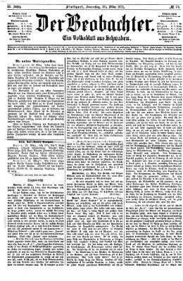 Der Beobachter Donnerstag 30. März 1871