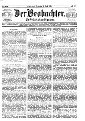 Der Beobachter Donnerstag 6. April 1871