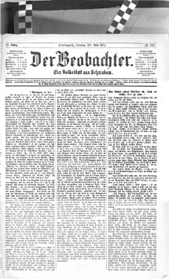 Der Beobachter Dienstag 20. Juni 1871