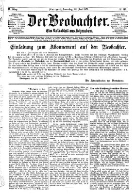 Der Beobachter Donnerstag 22. Juni 1871