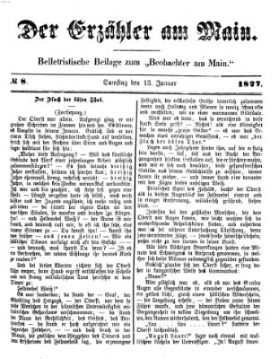 Der Erzähler am Main (Beobachter am Main und Aschaffenburger Anzeiger) Samstag 13. Januar 1872