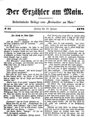 Der Erzähler am Main (Beobachter am Main und Aschaffenburger Anzeiger) Freitag 19. Januar 1872