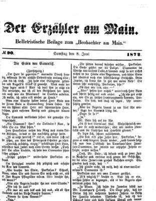 Der Erzähler am Main (Beobachter am Main und Aschaffenburger Anzeiger) Samstag 8. Juni 1872