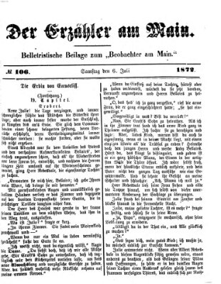 Der Erzähler am Main (Beobachter am Main und Aschaffenburger Anzeiger) Samstag 6. Juli 1872