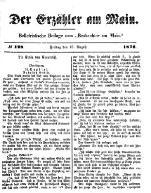 Der Erzähler am Main (Beobachter am Main und Aschaffenburger Anzeiger) Freitag 16. August 1872