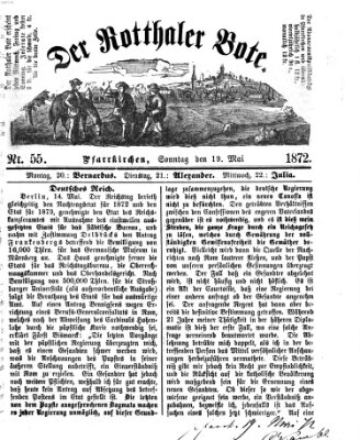 Rottaler Bote Sonntag 19. Mai 1872