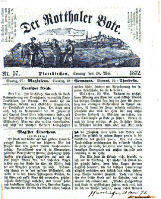 Rottaler Bote Sonntag 26. Mai 1872