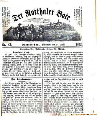 Rottaler Bote Mittwoch 24. Juli 1872