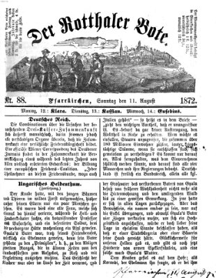 Rottaler Bote Sonntag 11. August 1872