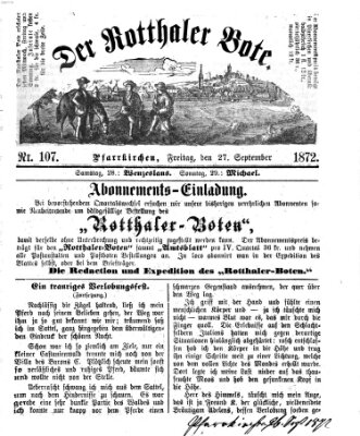 Rottaler Bote Freitag 27. September 1872