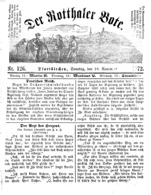 Rottaler Bote Sonntag 10. November 1872