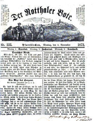 Rottaler Bote Montag 4. November 1872