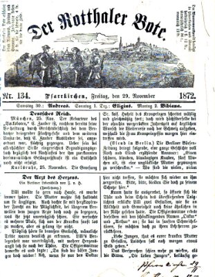 Rottaler Bote Freitag 29. November 1872