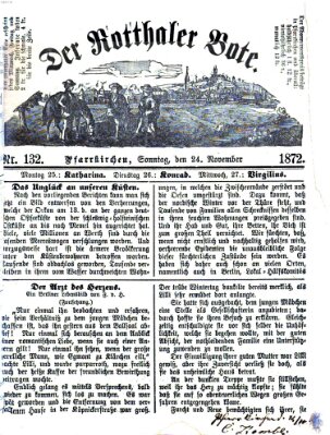 Rottaler Bote Sonntag 24. November 1872